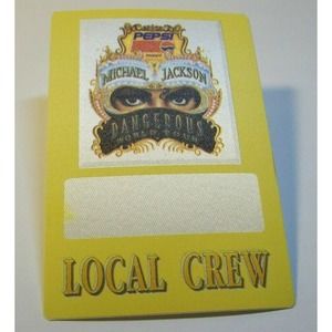 Michael Jackson Dangerous Backstage Pass Original King Of Pop Music Concert Tour